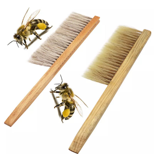 Brosse à abeilles en bois deux rangées