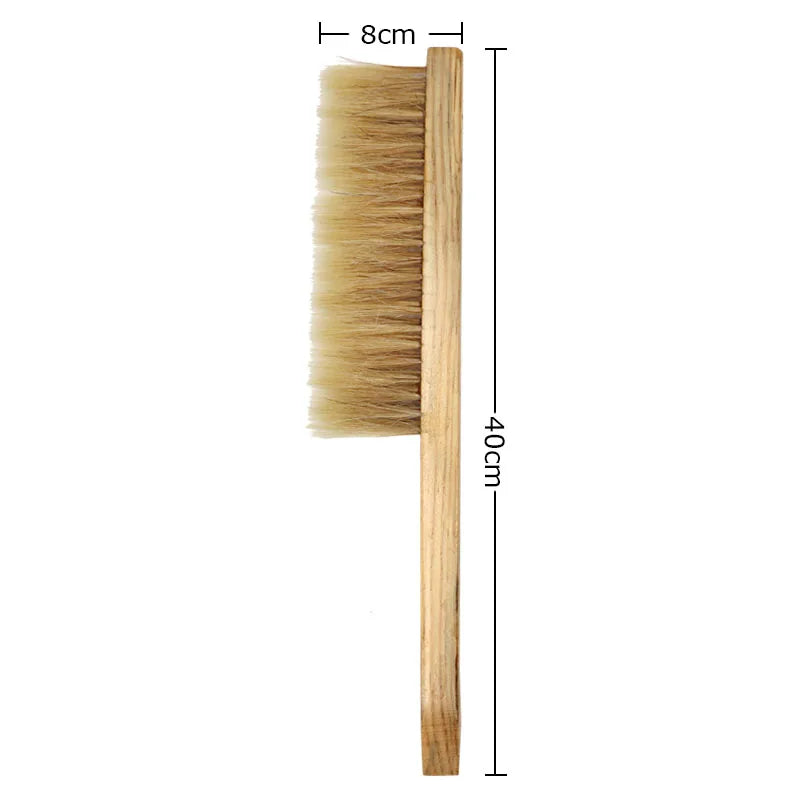 Brosse à abeilles en bois deux rangées