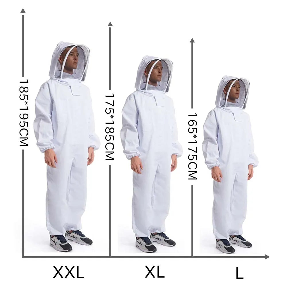 Full Body Beekeeping Clothes Professional Beekeepers Clothes Protection Beekeeping Suit Safty Veil Unisex Children Protective